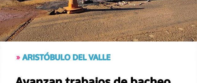 Avanzan trabajos de bacheo para mejorar la seguridad vial en un acceso clave