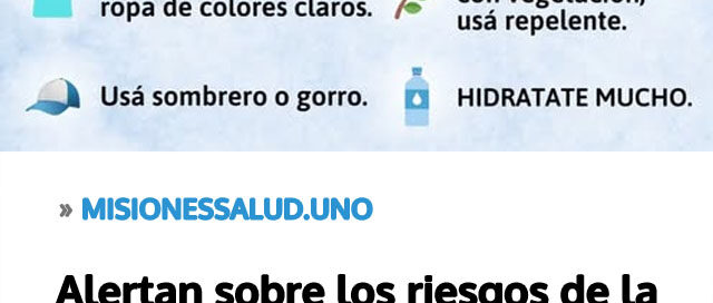 Alertan sobre los riesgos de la exposición solar y refuerzan medidas de prevención para cuidar la piel