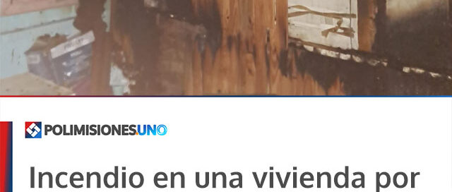 Incendio en una vivienda por desperfecto eléctrico: daños materiales pero sin heridos