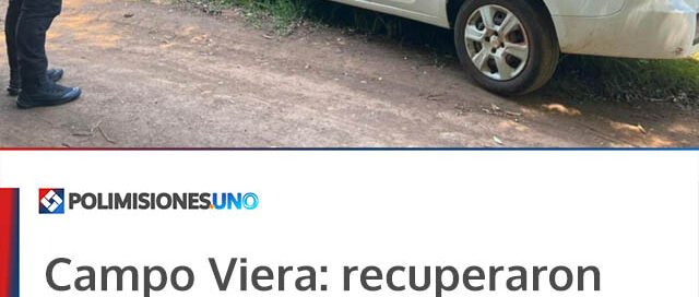 Campo Viera: recuperaron una camioneta robada tras un operativo cerrojo policial