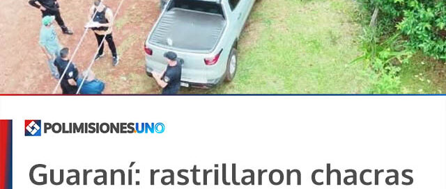 Guaraní: rastrillaron chacras por presunto maltrato animal y no hallaron indicios